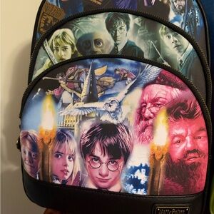 Loungefly Harry Potter Character Backpack - Black, Blue, Pink